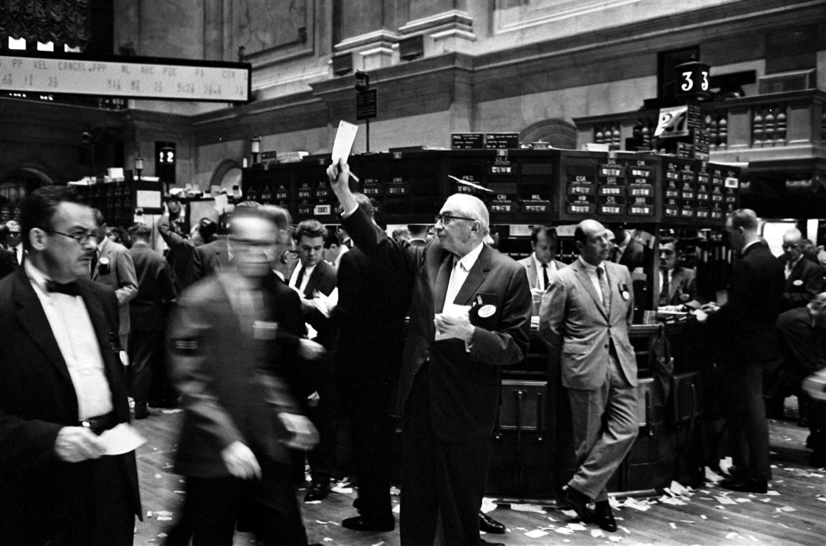 Trading floor of a stock exchange