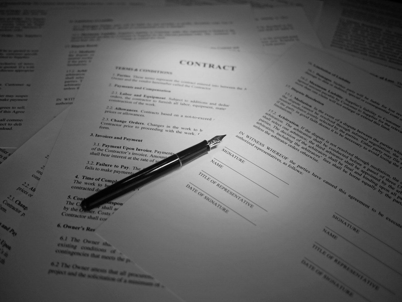 A thick stack of regulatory filings and legal documents